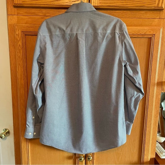 JoS. A. BANK Men's blue/white checked Dress Shirt long sleeve size small - Picture 2 of 5